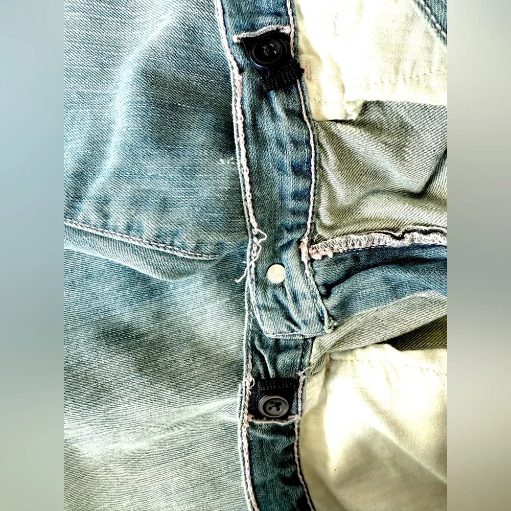 Gap Denim Jeans Boyfriend Pants Girls distressed Capri adjustable Waist 14 Plus